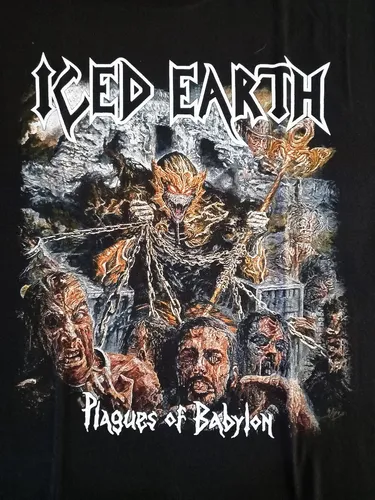 Iced Earth Polera Talla L Hellblast