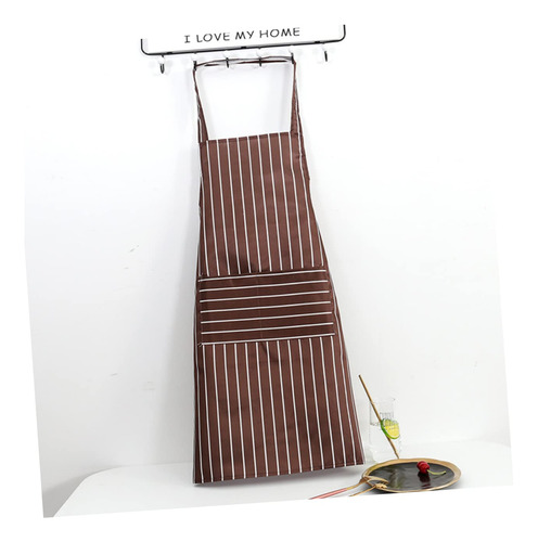 2 Delantales Cocina, Unisex, Hombre/mujer, Algodón Café.