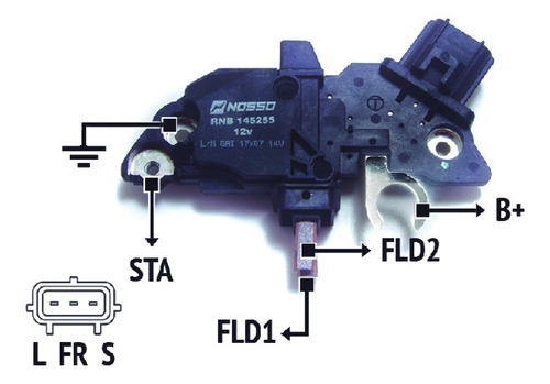 Regulador Alternador Tipo Bosch Ford Transit 12v.