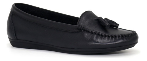 Zapato Mocasin De Dama Par&ss Kn24i2-02 Negro