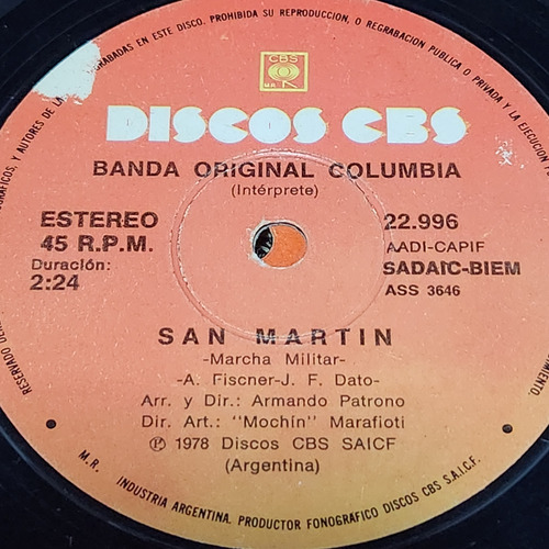 Simple Banda Original Columbia Discos Cbs C3