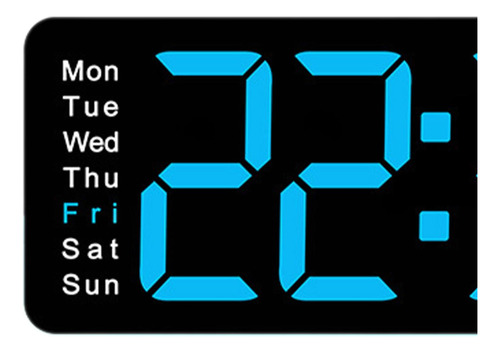Reloj Digital, Reloj De Mesa, Reloj Despertador Azul