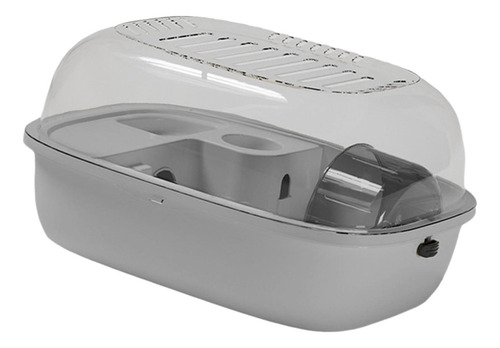 Hábitat De Jaula De Hámster Ejercicio Portátil De Gris