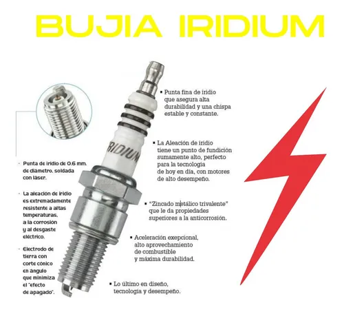 Bujia Iridium Yamaha Dt 125/ Suzuki Ax 100 Mejor Rendimiento