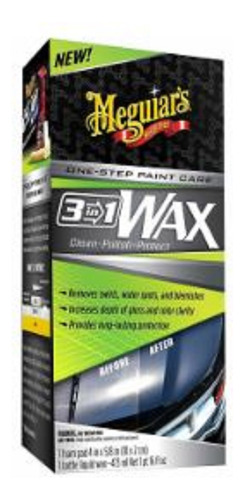 Meguiars Cera 3 En 1 - Limpia Abrillanta Protege 3in1 Wax
