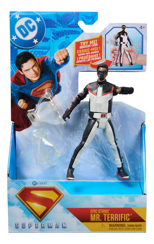 DC Comics, SUPERMAN, Linterna Verde, figura de acción Epic Strike, 15 cm, estilo como el de la película, incluye 2 accesorios, juguetes para niños y niñas a partir de 4 años