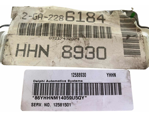 Computadora Pontiac Grand Prix 2004 3.8 12588930 12581501 (Usado)