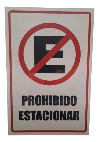 comprar Cartel No Prohibido Estacionar