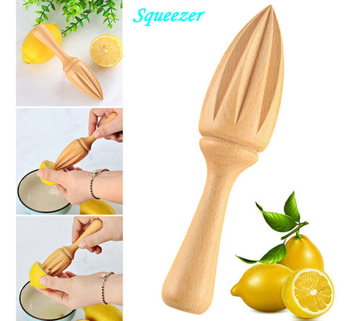 N Wood Lemons Juicer Reamer Para Extração De Suco