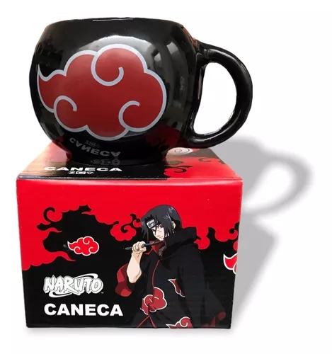 Caneca Preta Naruto Akatsuki Nomes Nuvem Xícara Akatsuki Personalizada