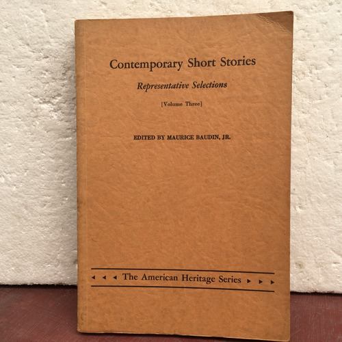 Contemporary Short Stories, Vol. 3, Edited By Maurice Baudin
