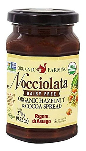 Sin Lácteos, Avellana Y Cacao Orgánicos, 9.52 onzas.