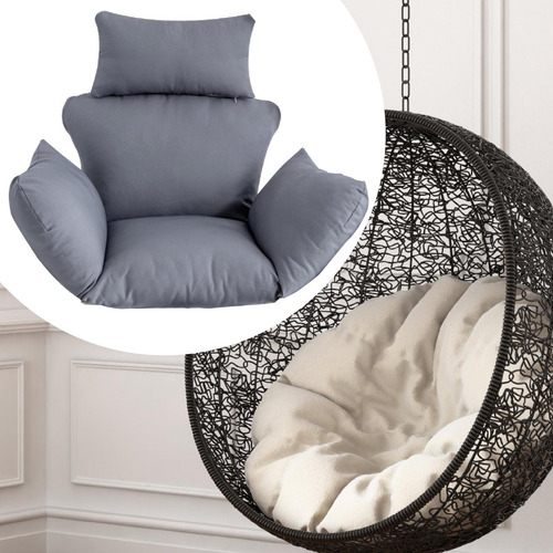 Cojín Para Silla Egg, Cojín Para Asiento, Fácil Gris
