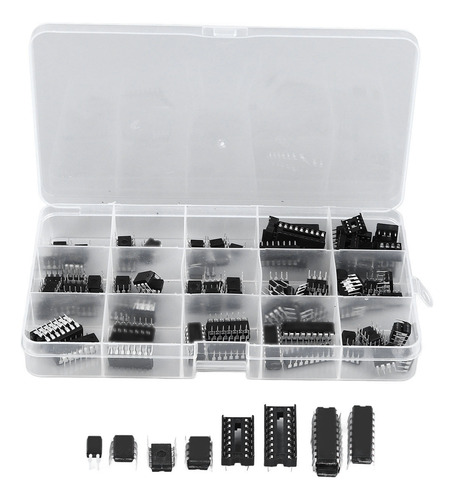 Kit De Chips Ic, 100 Unidades, 12 Tipos De Chips Amplificado