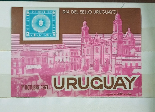 Bloque Uruguay Dia Del Sello 1971 Sw 1230-1972