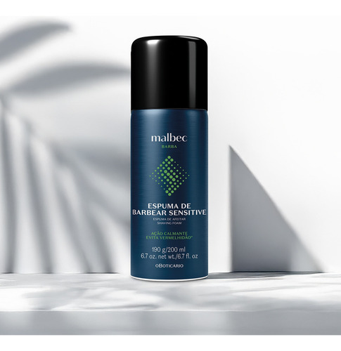 O Boticário Malbec Espuma De Barbear Sensitive 100g