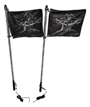 Comprar Antenas Led Rgb Gemelas Bluetooth 120 Cm Banderas Pirata Rzr