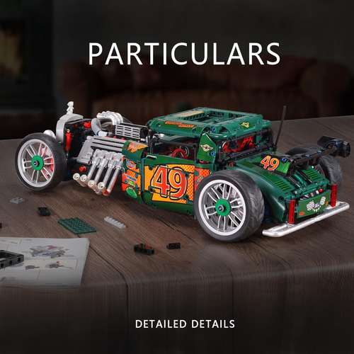 Misini 10509 Hot Rod 1949 Juego De Bloques De Construcción D