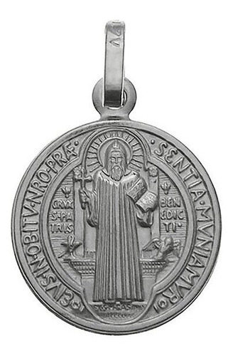 Plata De Ley 925 saint Benedict Encanto Colgante, Fabricad.