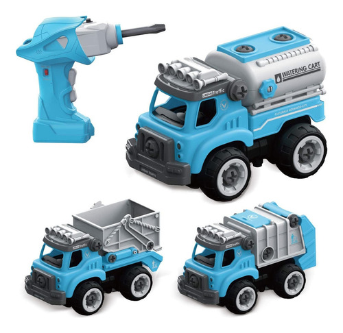 Take Apart Toy 3 En 1 Camiones Con Control Remoto Con T...