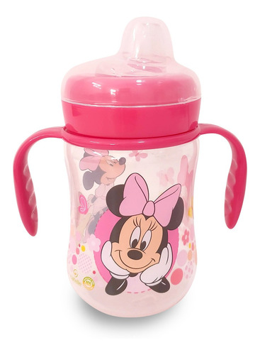 Imagen 1 de 3 de Vaso Con Asas Para Bebé 250ml 6m+ Mickey Minnie Pooh Disney