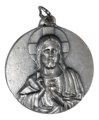 Medalla Corazón De Jesús - Pack De 3 Unidades - 40 Mm Zamac 