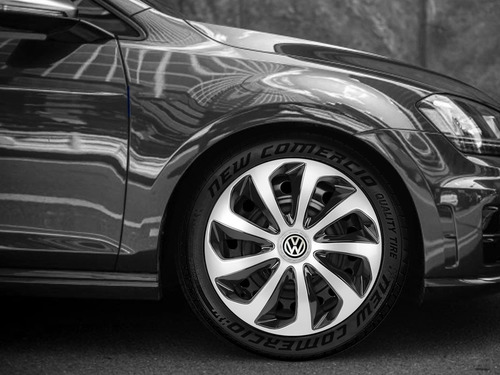 Imagem 6 de 6 de Jogo Calota Aro 15 Velox Silver Black Vw Up Voyage Fox Polo