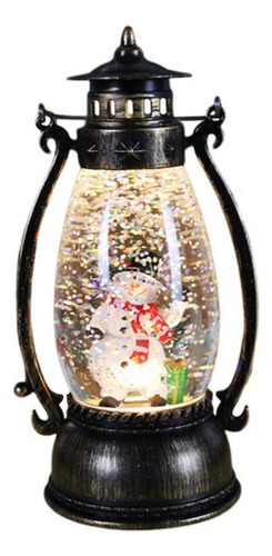 Farol Navideño Iluminado Con Forma De Globo De Nieve Brillan