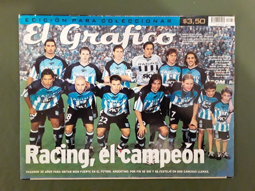 Racing Campeón 2001 Revista El Gráfico