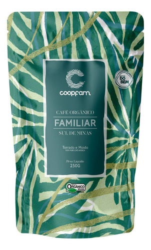 Café Familiar Orgânico Torrado E Moído 250g Coopfam