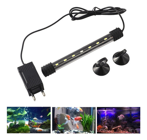 Lámparade Acuario Lámpara De Pecera Lámpara Led De Buceo18cm