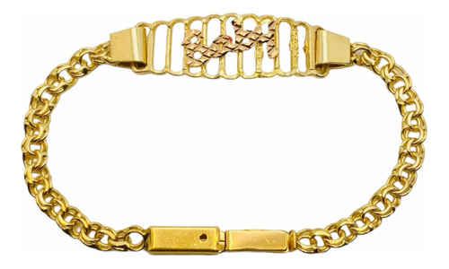 Pulsera Esclava Baby Oro 10k De 13.5cm De Largo