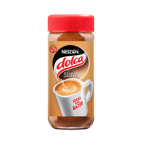 Imagen 1 de 3 de Café instantáneo suave Nescafé Dolca frasco 170 g