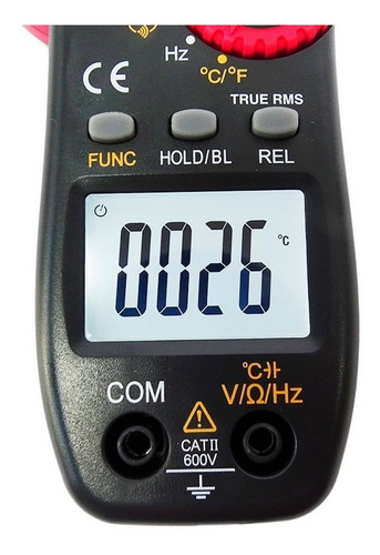 Pinza Amperimétrica Baw Digital Capacimetro 901d