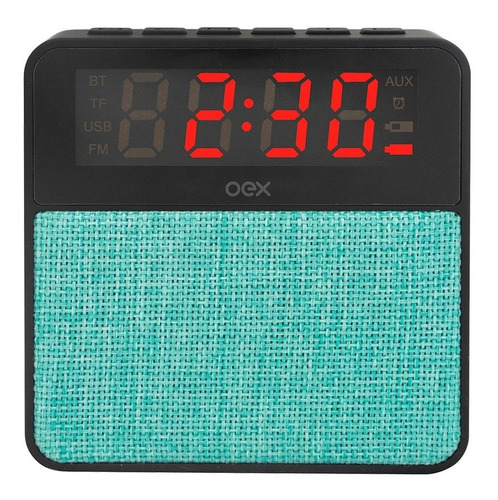 Despertador Caixa De Som Bluetooth 10w Oex Wake Cs100 Verde