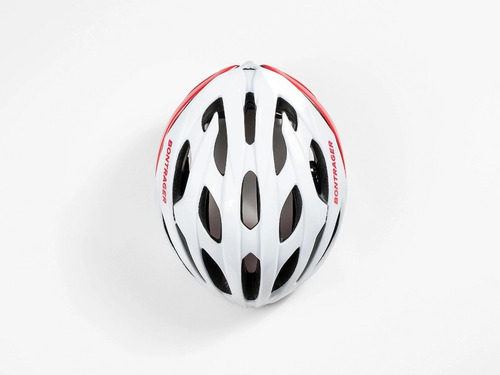 Casco de ciclismo Starvos Bontrager, color blanco/rojo, talla M