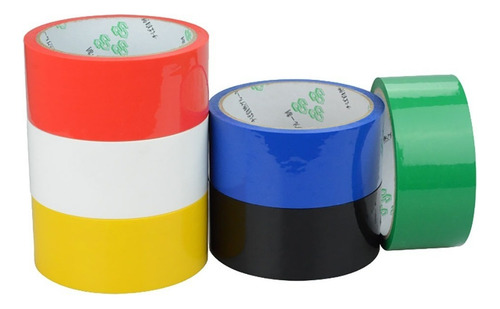 Cinta adhesiva para demarcación del suelo, 48 mm x 14 m, para extintores Comercio Color, cinta para marcar el suelo, 48 x 14 m, amarilla