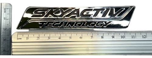 Emblema Mazda Skyactiv Technology  Plaqueta  Cromo
