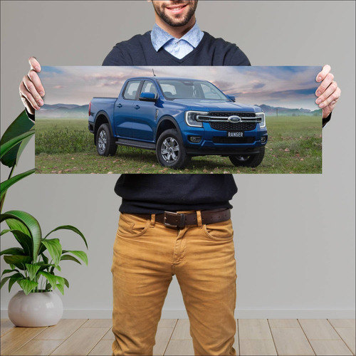 Cuadro 30x80cm Auto 2022 Ford Ranger Double Cab 406