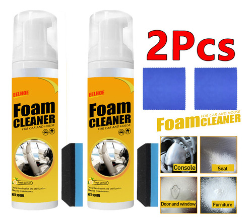 Espray Limpiador Multiusos, 2 Unidades, 100 Ml, Espuma Limpi