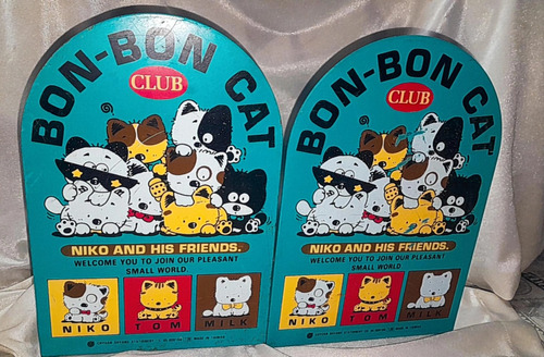 Bon Bon Cat Club ,atril Y Carteles De Chapa