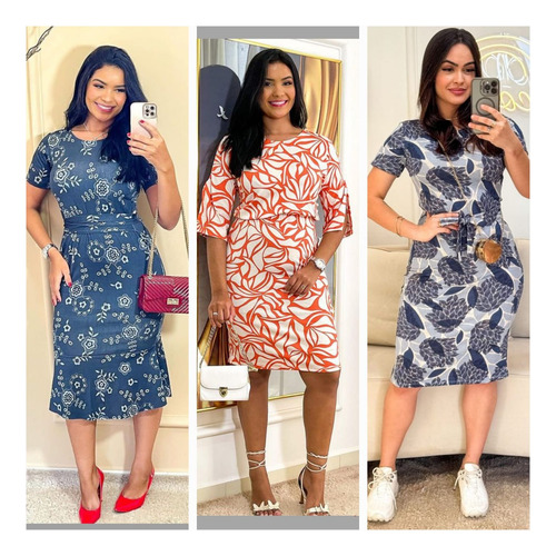 Vestidos Midi Evangelico Promocao Kit 10 Vestidos Atacado