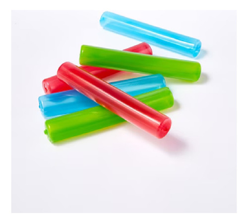 12 Hielos Reutilizables Lavables Para Botellas Dif Colores Multicolor