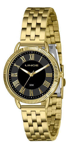 Relógio Lince Feminino Ref: Lrg4811l36 P3kx Casual Dourado