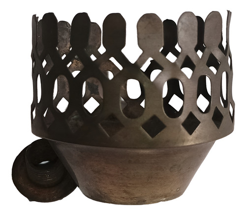 Antigua Base De Bronce Para Velador (Usado)