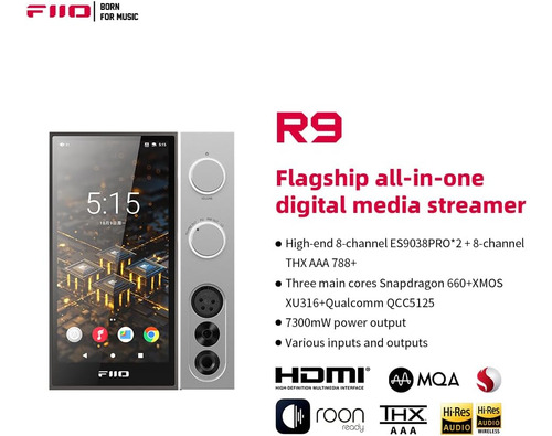 Fiio R9 Android Media Streamer, Reproductor De Red, Decodif