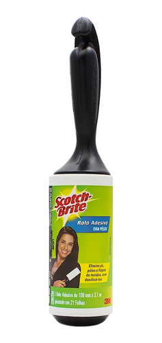 Rolo Tira Pó Pelos E Fiapos De Tecidos 3m Scotch-brite