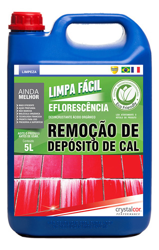 Limpa Fácil Eflorescência Remoção De Cal 5lt-performance Eco