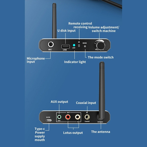 Receptor 5.1 Compatible Con Bluetooth Dac Converter