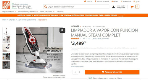 Limpiador A Vapor Multifunción Steamstream Con 10 Accesorios (Usado)